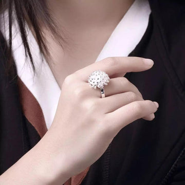 Fireworks Design Silver Necklace Earring Bracelet Rings Jewellery set for women - Charming Fashion Jewellery - The Jewellery Supermarket